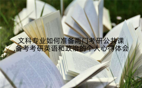 文科专业如何准备两门考研公共课,备考考研英语和政治的个人心得体会