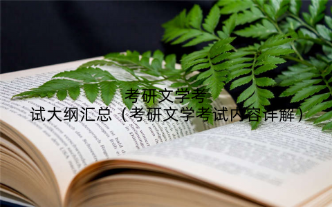 考研文学考试大纲汇总（考研文学考试内容详解）