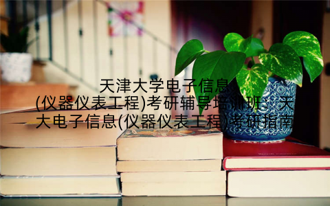 天津大学电子信息(仪器仪表工程)考研辅导培训班：天大电子信息(仪器仪表工程)考研指南