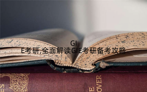 GIE考研,全面解读GIE考研备考攻略