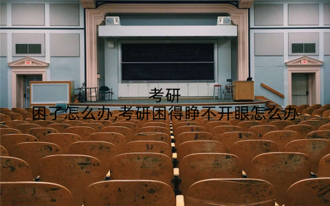 考研困了怎么办,考研困得睁不开眼怎么办