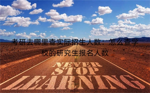考研去哪里查实际招生人数：怎么查学校的研究生报名人数