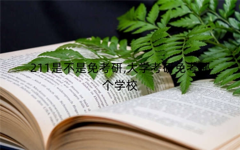 211是不是免考研,大学考研免考哪个学校