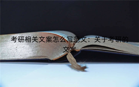 考研相关文案怎么写范文：关于考研的文案
